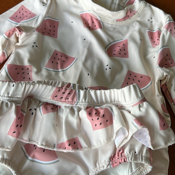 Baby girl watermelon swim set - Picture 2 of 5
